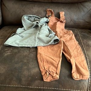 Bundle- Tahari vest and Tahari overalls 2T